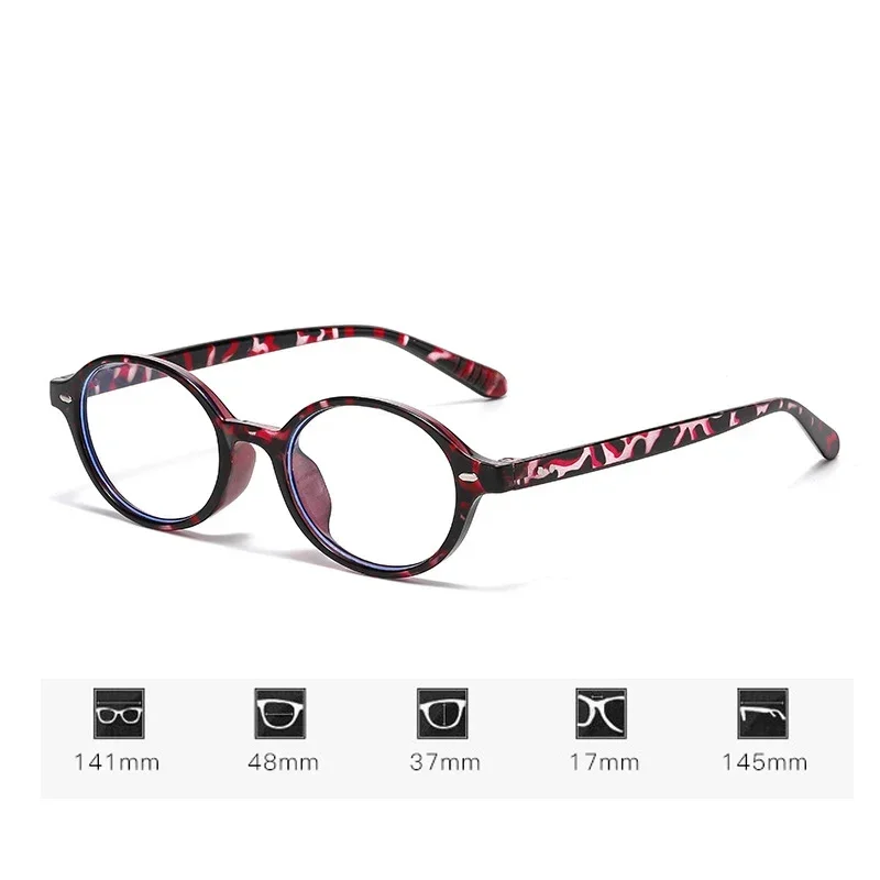 Lunettes de lecture à petite monture ovale pour femmes et hommes, tendance Vintage, Anti-lumière bleue, fini pour myopie, Prescription, presbytie
