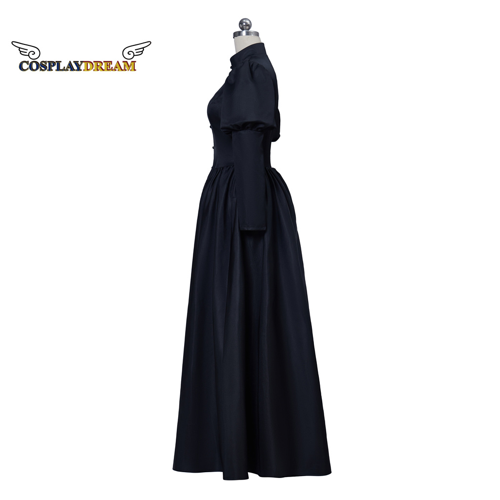 Robe deuil victorienne noire Robe de la Renaissance médiévale Costume victorien femme Robe Robe robes noires robes