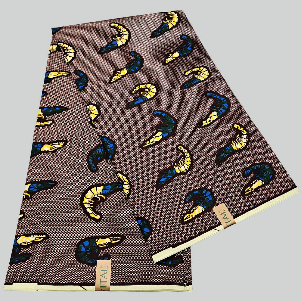 Tissu africain imprimé en coton ciré Ankara pour artisanat DIY, quilting et vêtements