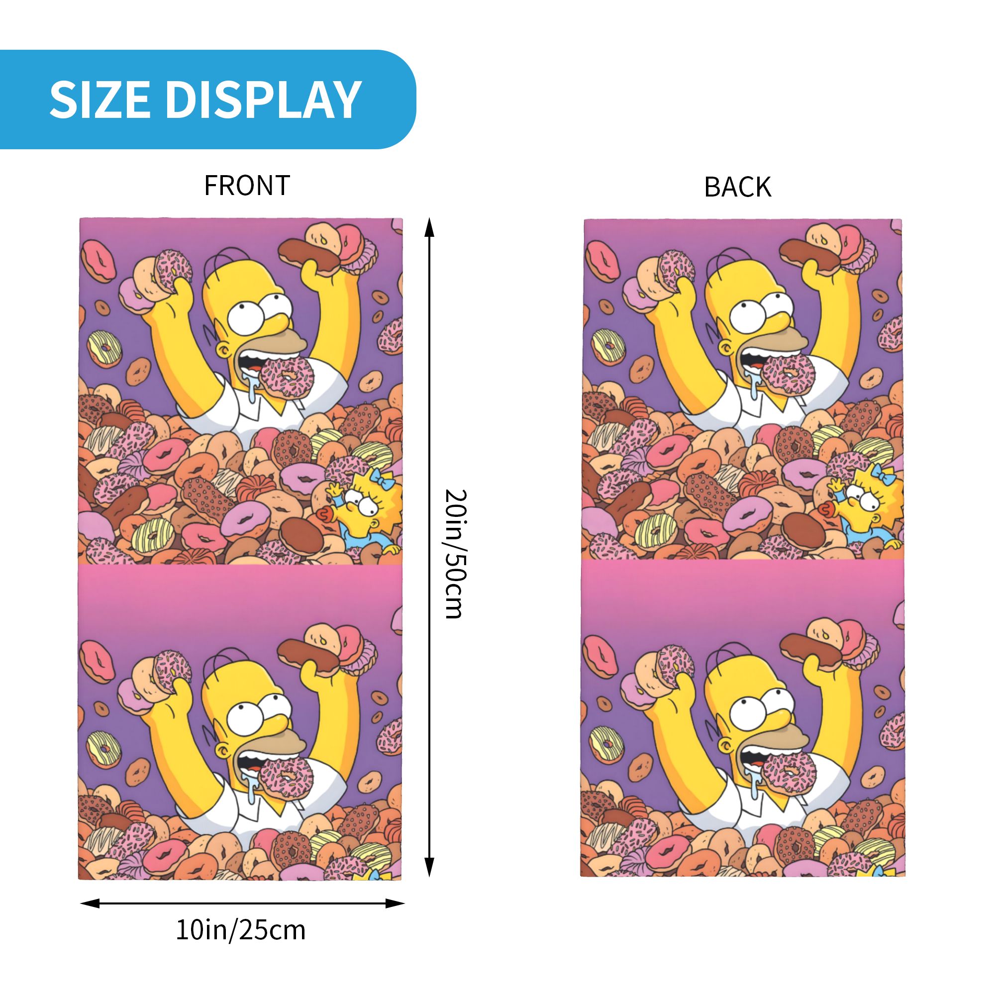 Cache-cou personnalisé The S-Simpsones-Anime pour femmes et hommes, protection UV, bandana de dessin animé Homer pour l'hiver, écharpe pour le cyclisme