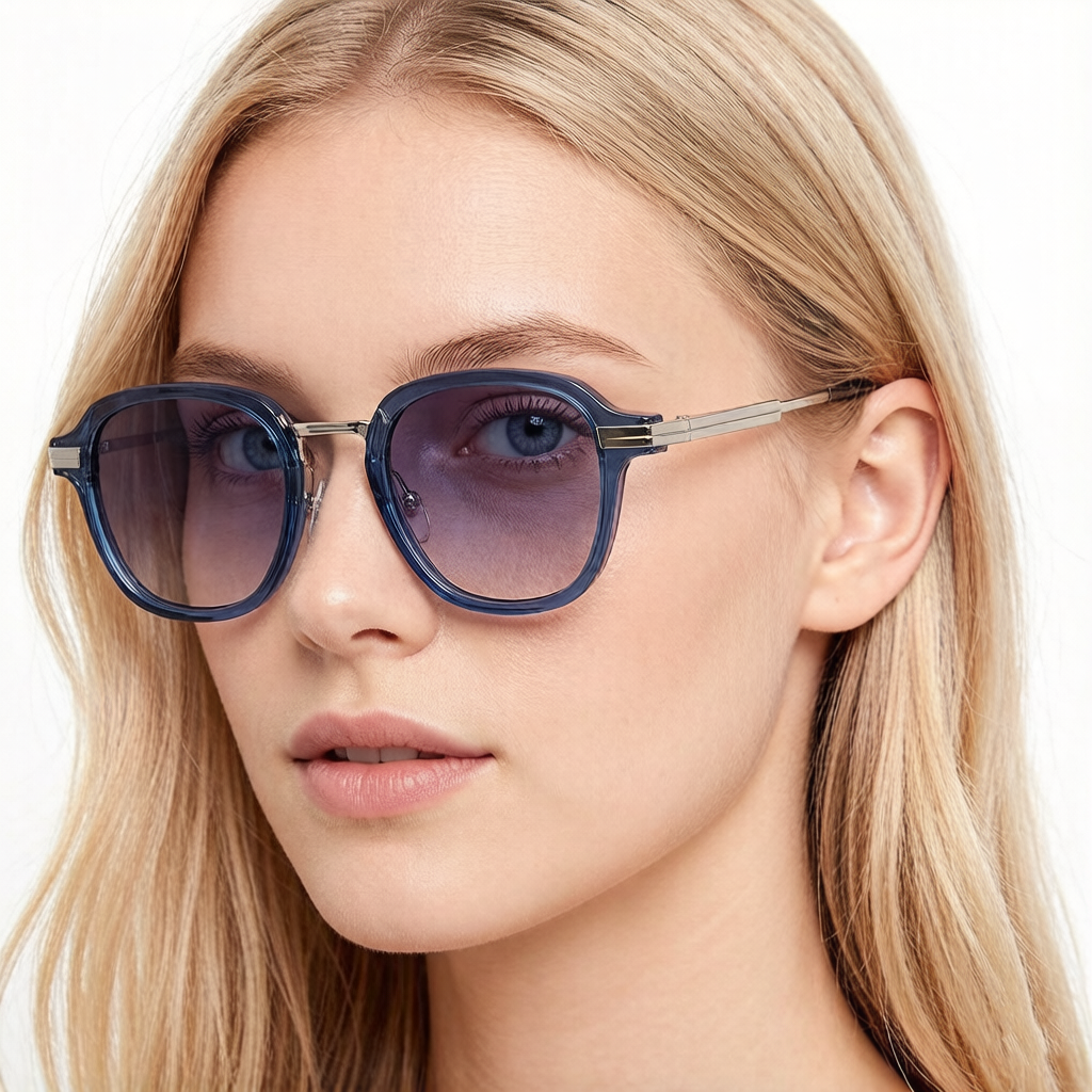 Lunettes de soleil rondes vintage pour femmes et hommes, lunettes tendance, monture ronde géométrique rétro, design simple, protection UV400, hommes femmes