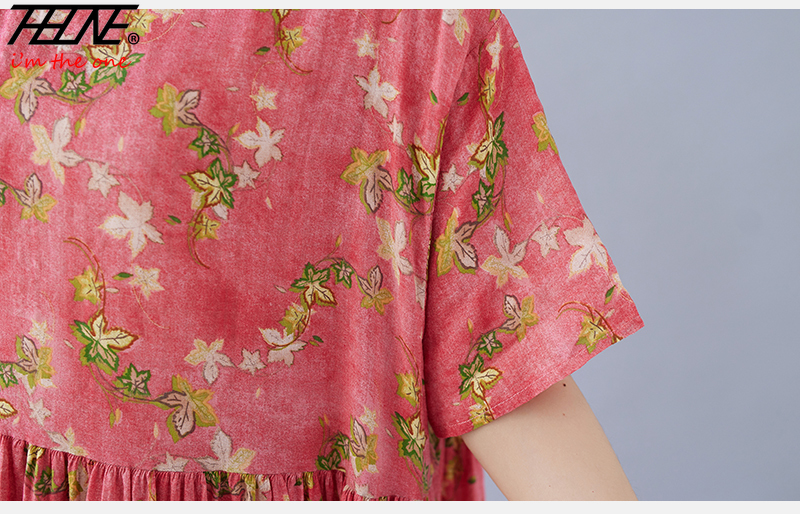 Robe maxi longue à imprimé bohème pour femmes, robe florale, lin de coton décontracté, robe éducative, grande taille, prêt à l'emploi, stock