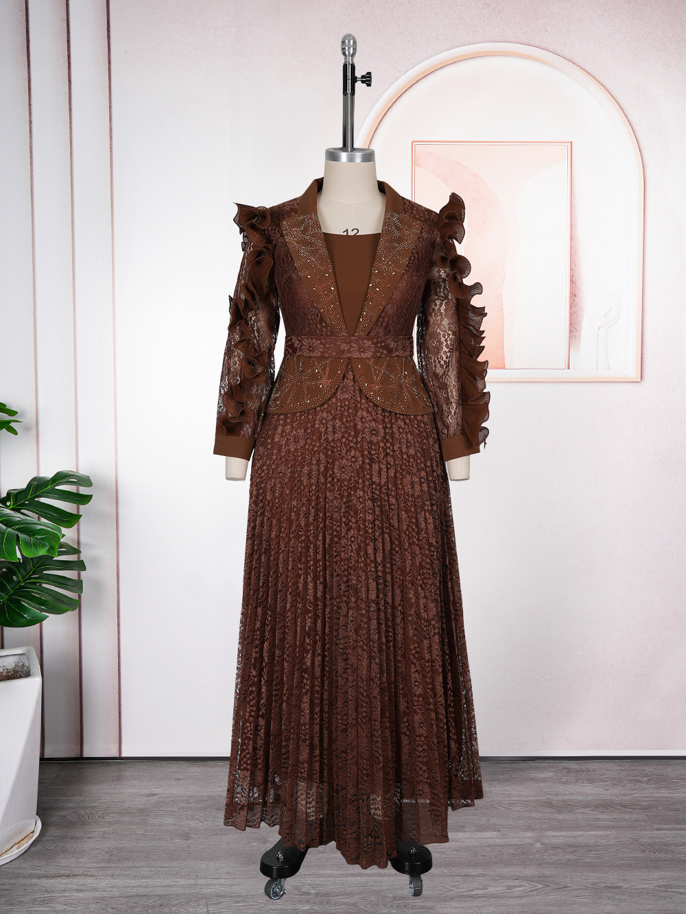 Robes Africaines pour Femmes Grandes Tailles, Robe Longue de Soirée en Dentelle pour Mariage, Dashiki Ankara Turquie, Robe de Soirée Élégante pour Femmes 2026