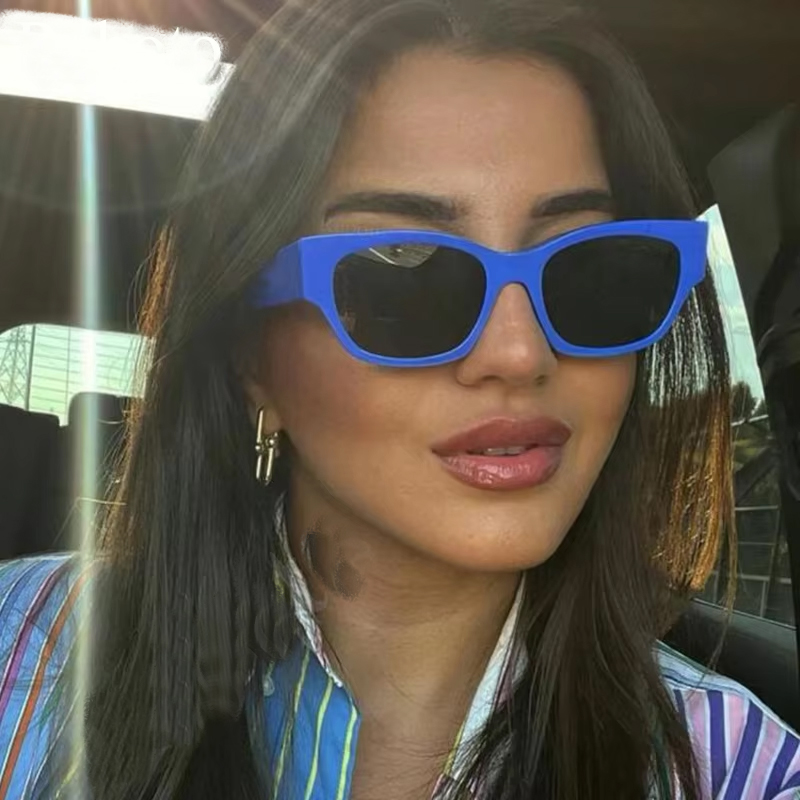 Lunettes de soleil œil de chat pour femmes, lunettes de soleil carrées colorées, lunettes rétro, lunettes sexy, lunettes de créateur de luxe, marque de mode
