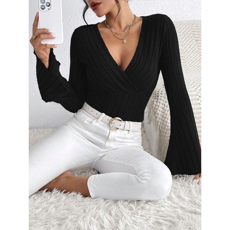 Tops pour femme, vêtements Shoujo, T-shirt court à manches longues pour femme, hauts féminins, T-shirts, pulls, Tees