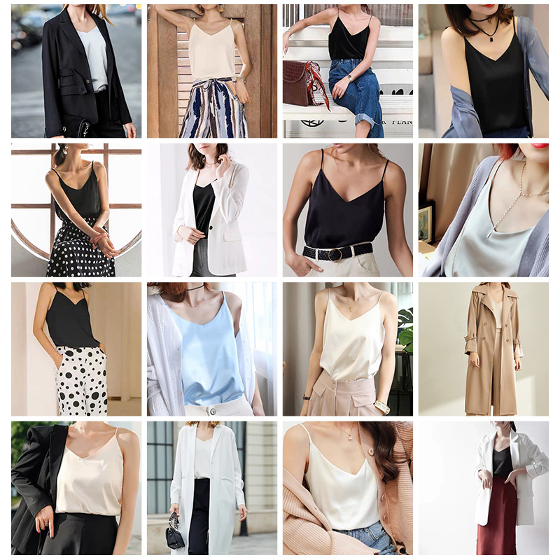 Nouveauté Été 2026 – Débardeurs en satin sexy pour femme, bretelles spaghetti, col en V, sans manches, style vintage Harajuku, streetwear pour filles