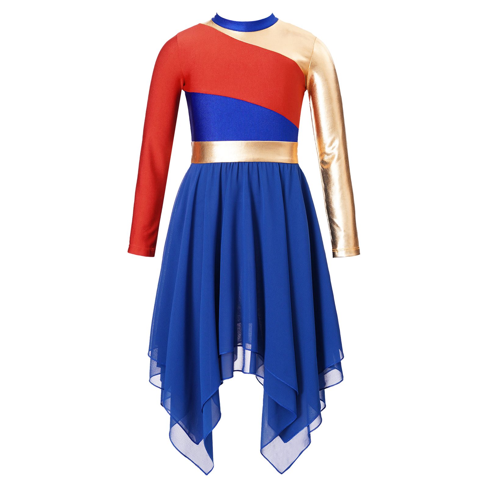 Robe de danse lyrique de Ballet pour enfants filles, tunique de danse chrétienne moderne, robes de chorale, Costume de culte de spectacle