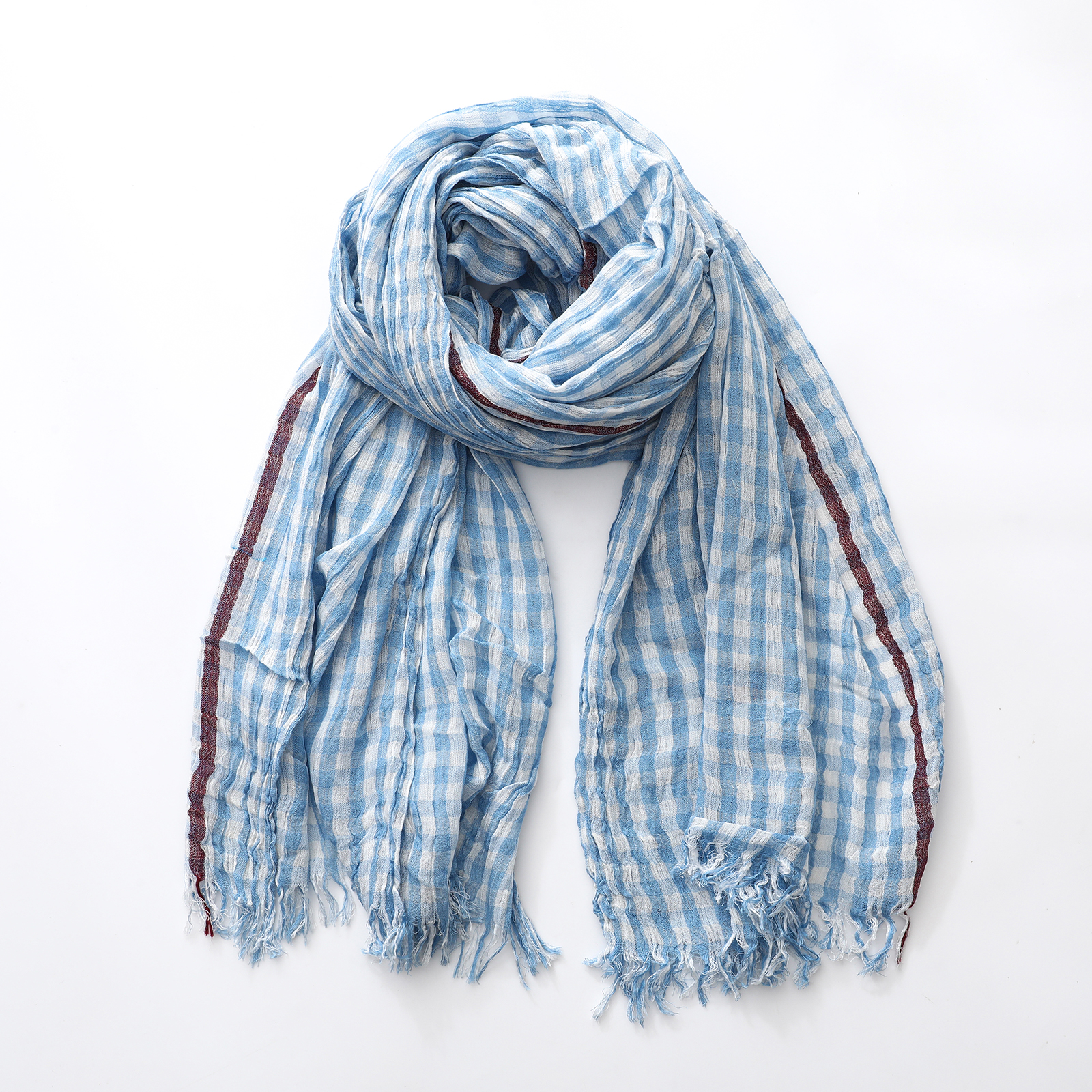 Coton lin Plaid mode femmes écharpe automne hiver chaud foulard Pashmina décontracté mâle accessoires gland Bufandas châles