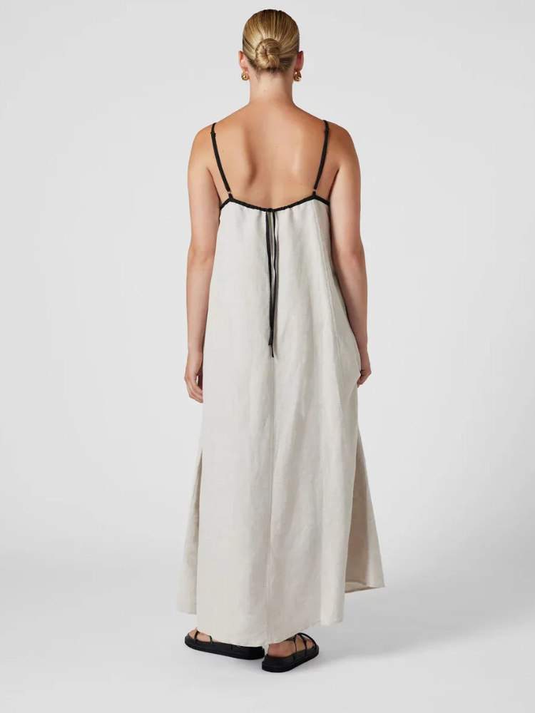 Robe caraco en coton pour femmes, robe de loisirs de vacances, simple, ventilé, ourlet large, été, printemps, documents d'abonnés à la mode