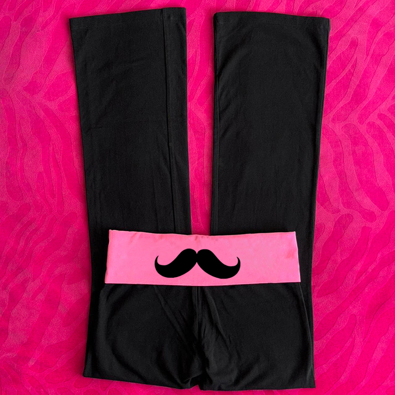 Moustache à la mode pantalons longs Rock Goth Hip Hop Streetwear pantalons de rue mode classique minimaliste décontracté Y2K pantalon Chic
