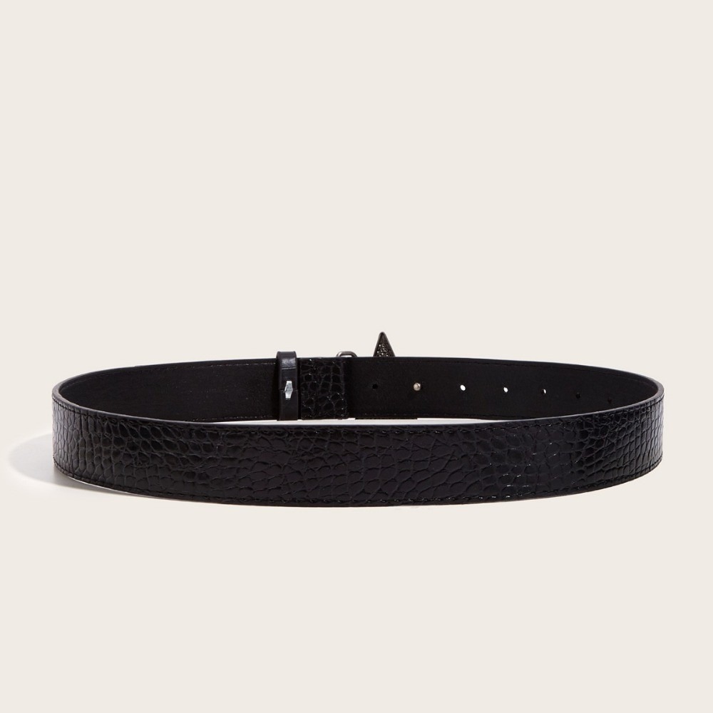 Ceinture décorative rétro pour femmes, noire, polyvalente, assortie aux jupes, costumes et pantalons, idéale comme accessoire vestimentaire quotidien