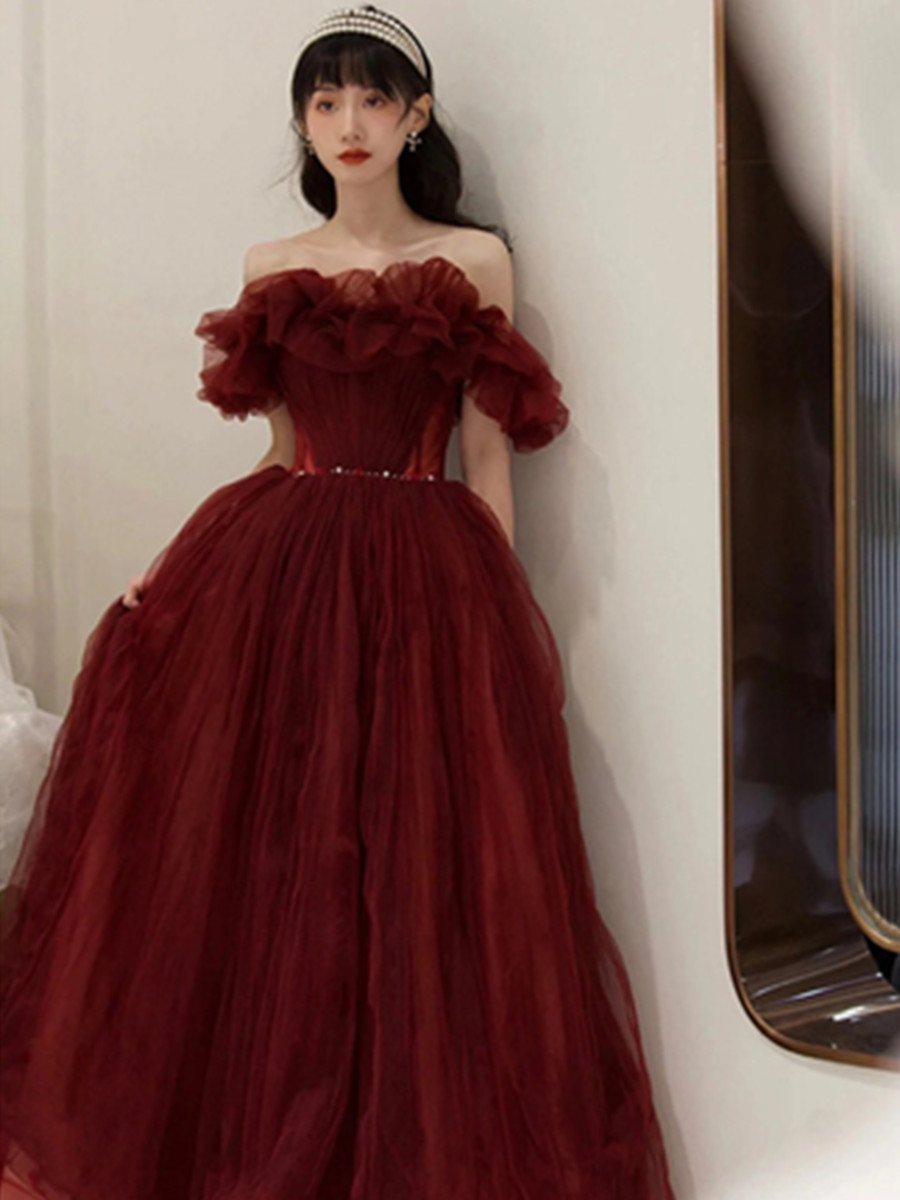 Robes de soirée élégantes pour femmes, robes de bal, de remise de diplôme, de cérémonie, à taille ajustée, robes de Quinceañera Pengpeng, robes de mariée