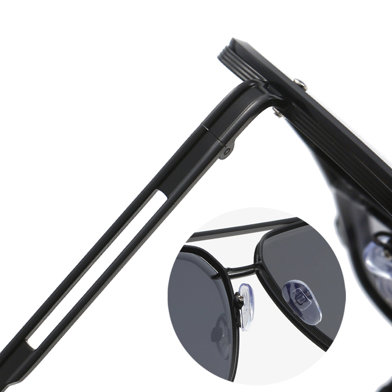 Lunettes de soleil carrées en métal de luxe pour hommes et femmes, lunettes de soleil Big Pilot, nuances de conduite, classique, noir, happator, mode