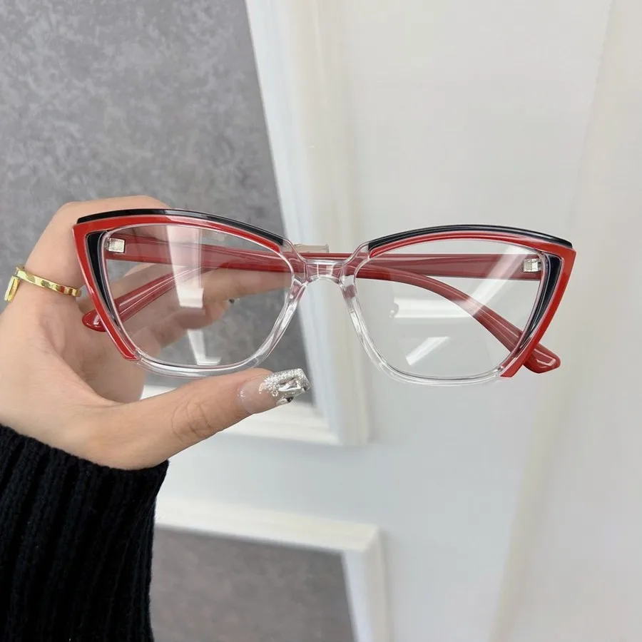 Montures de lunettes ChimCat Eye pour hommes et femmes, monture optique colorée, marque de créateur transparente, mode