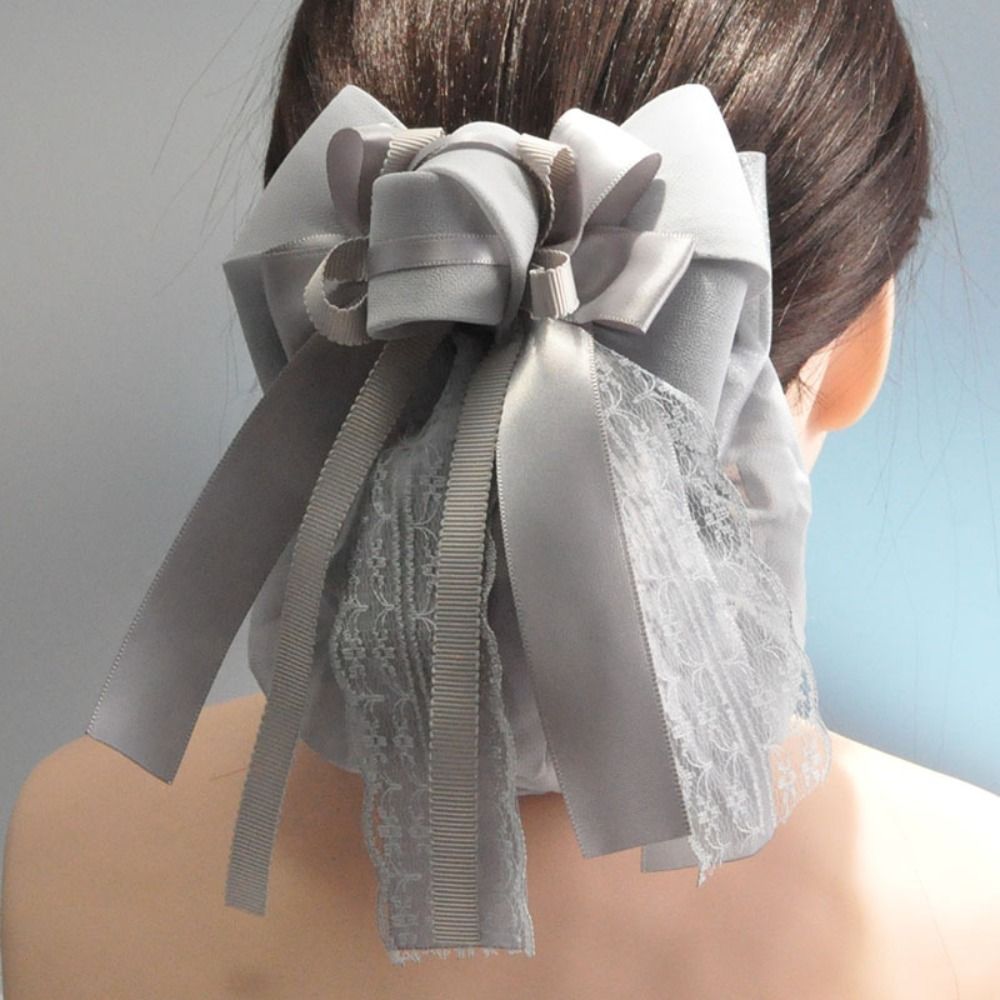 Élégant bonnet à nœud en ruban, élastique, classique, pour chignon, filet à cheveux, accessoire de coiffure pour infirmières, banque, restauration, pour femmes et filles