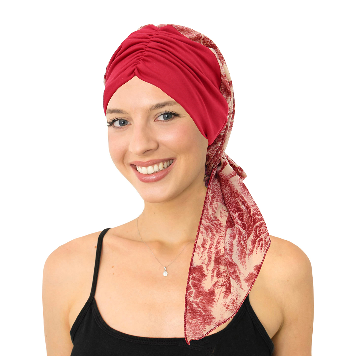 Casquette Turban pré-attachée pour femmes, Hijab musulman, chimio contre le Cancer, imprimé floral, couverture de chapeau, perte de cheveux, foulard de tête, Bandana extensible