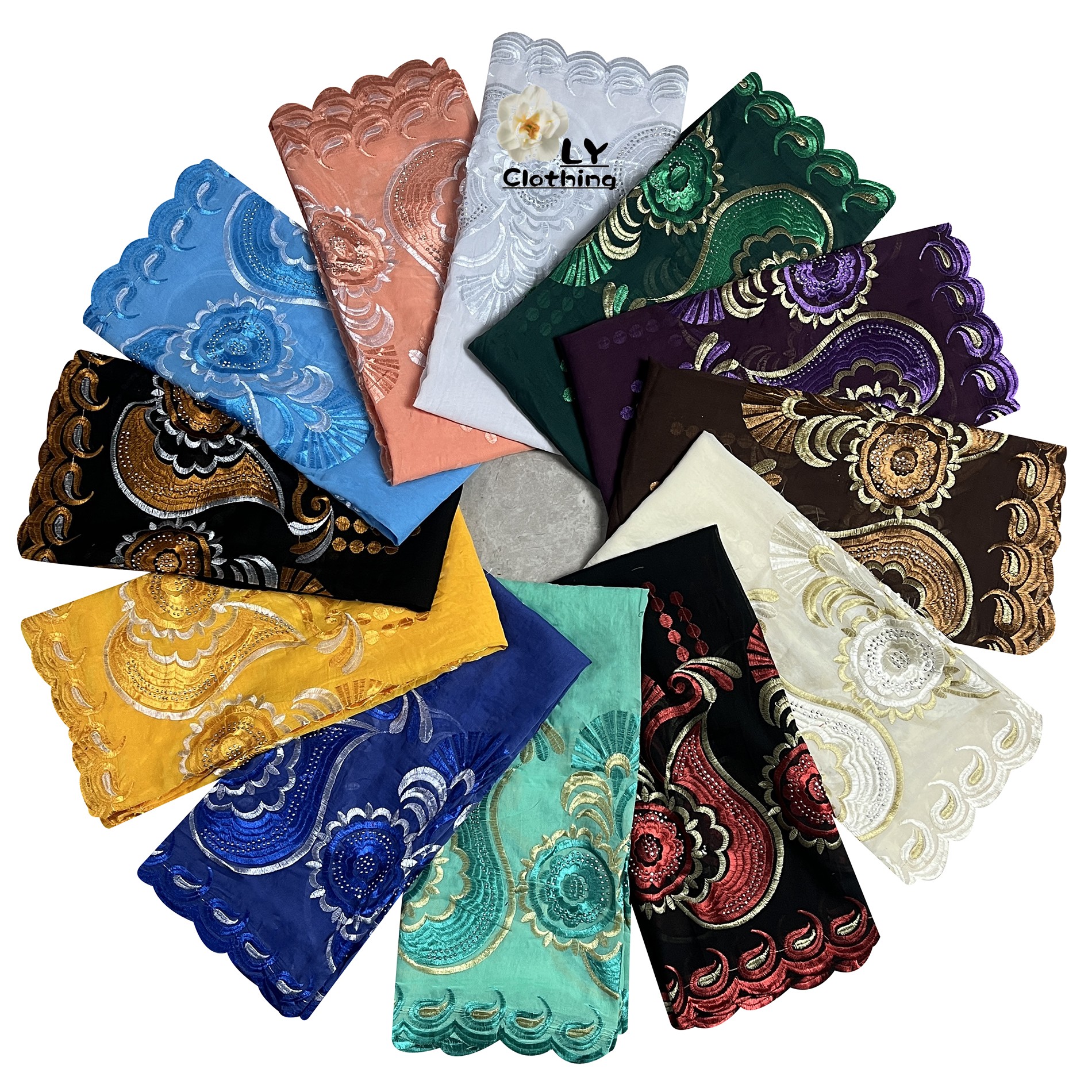 Dernière offre spéciale femmes africaines 100% coton écharpe femmes musulmanes Hijab dubaï broderie écharpes coton islamique femmes écharpe châles