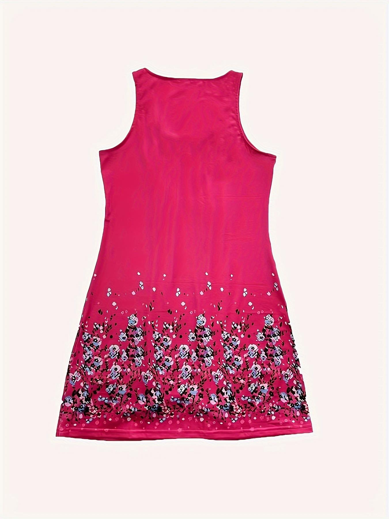 Robe décontractée d'été pour femmes, imprimé floral, décolleté à volants, robe polyvalente, idéale pour les vacances