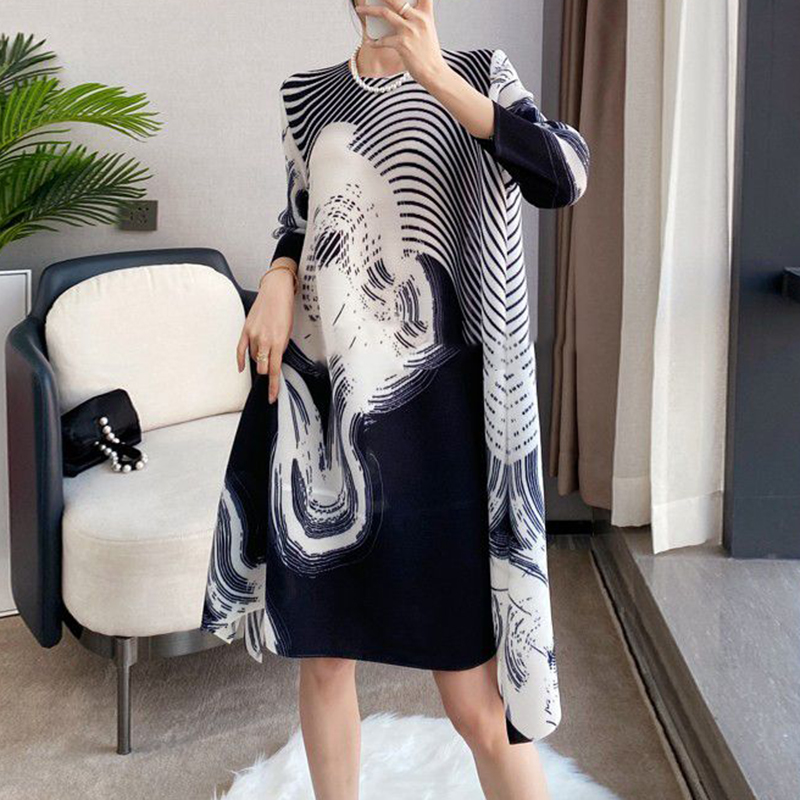 Robe Longue Plissée Imprimée pour Femme, Tenue de Soirée de Luxe, Formelle, Évangélique