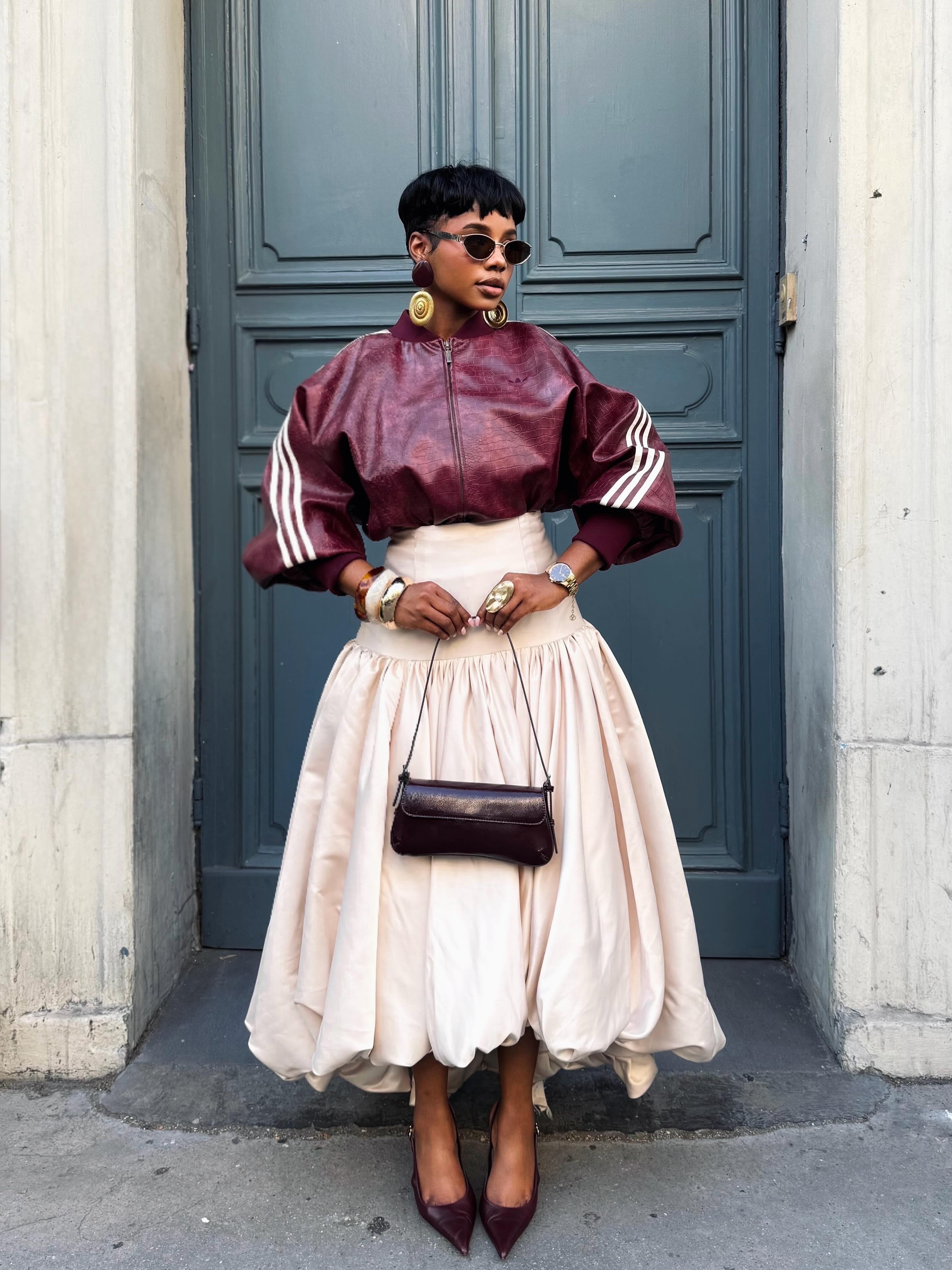 Jupes longues asymétriques beiges tendance, faites à la main, longueur cheville, pour femmes africaines, plusieurs couleurs disponibles