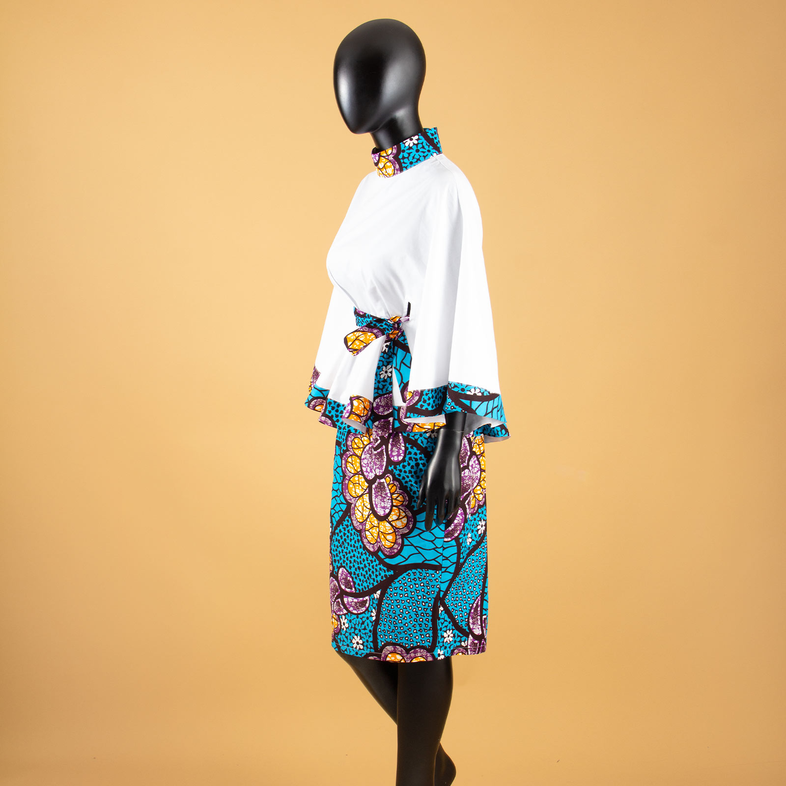 Ensemble de vêtements africains traditionnels décontractés pour femmes, chemise à imprimé Dashiki et jupe Ankara, tenues tribales 2 pièces, S2026009