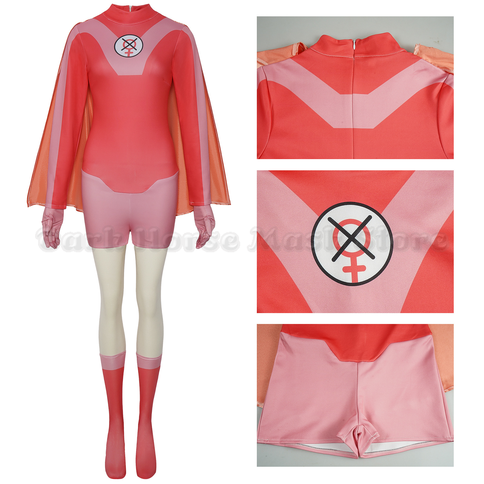 Costume de cosplay Anime Atom Eve, combinaison Invincible Eve Wilkins, cape, tenue pour femmes adultes, costume d'Halloween