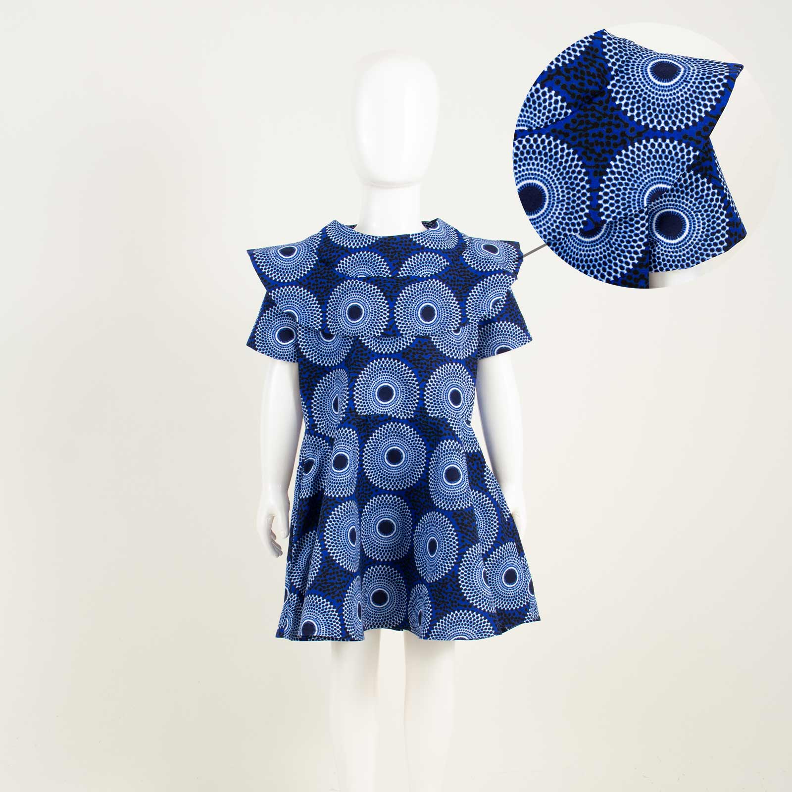 Robes africaines à volants pour filles, vêtements d'extérieur en coton, tenues pour enfants, Dashiki, Ankara, Bazin, Riche, été, 2445002