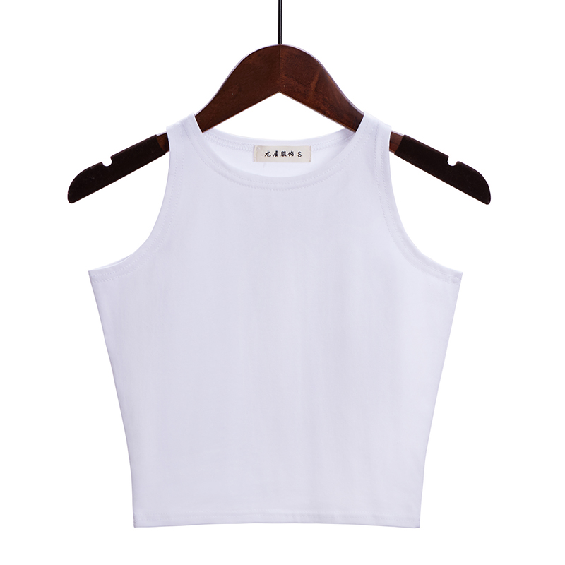 Mode 2025 nouvelles femmes Sexy coton haut court culture Bustier multicolore sans manches recadrée Blusas gilet débardeur Camisole 14 couleurs