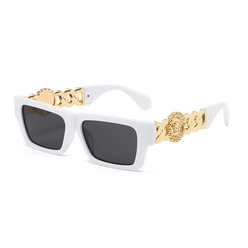 Nouvelles lunettes de soleil carrées pour femmes, mode rétro, monture surdimensionnée, protection UV400, lunettes de soleil tendance, décontractées, chics, de créateur
