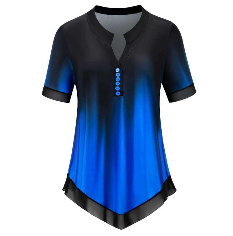 Chemise femmes printemps été Blouse 3/4 manches décontracté impression femme mode chemise t-shirts hauts grande taille 5XL StreetShirt