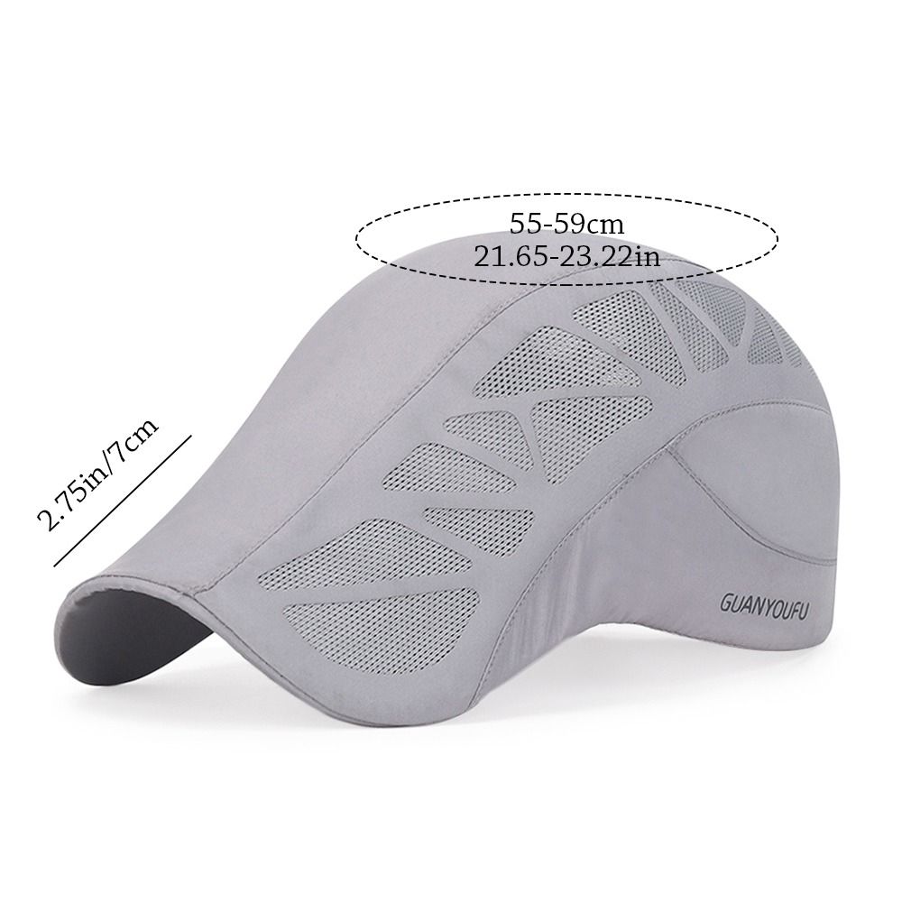 Béret de lettre à la mode pour hommes, chapeaux de soleil, chapeau de chauffeur de taxi de golf, casquette d'été plate Newsboy, casquettes de baseball en maille Peaky à séchage rapide