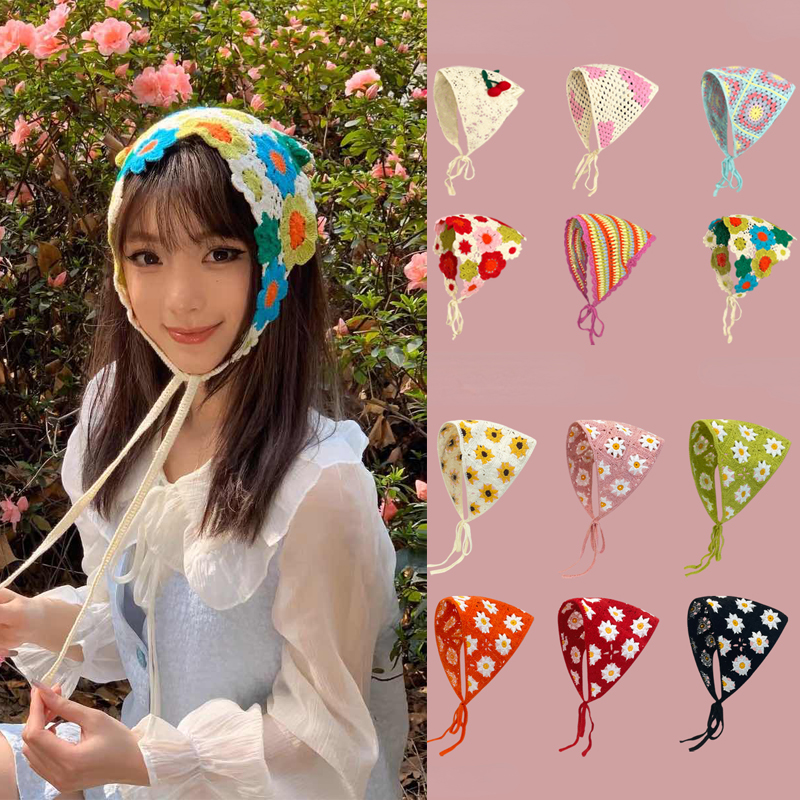 Harvey Hair planchers f, Crochet fait main, Triangle creux, Bandeau de sauna, Serviette douce, Sangle mignonne, Sac à cheveux, Écharpe de sauna, Chapeau coréen, Salle plus lente