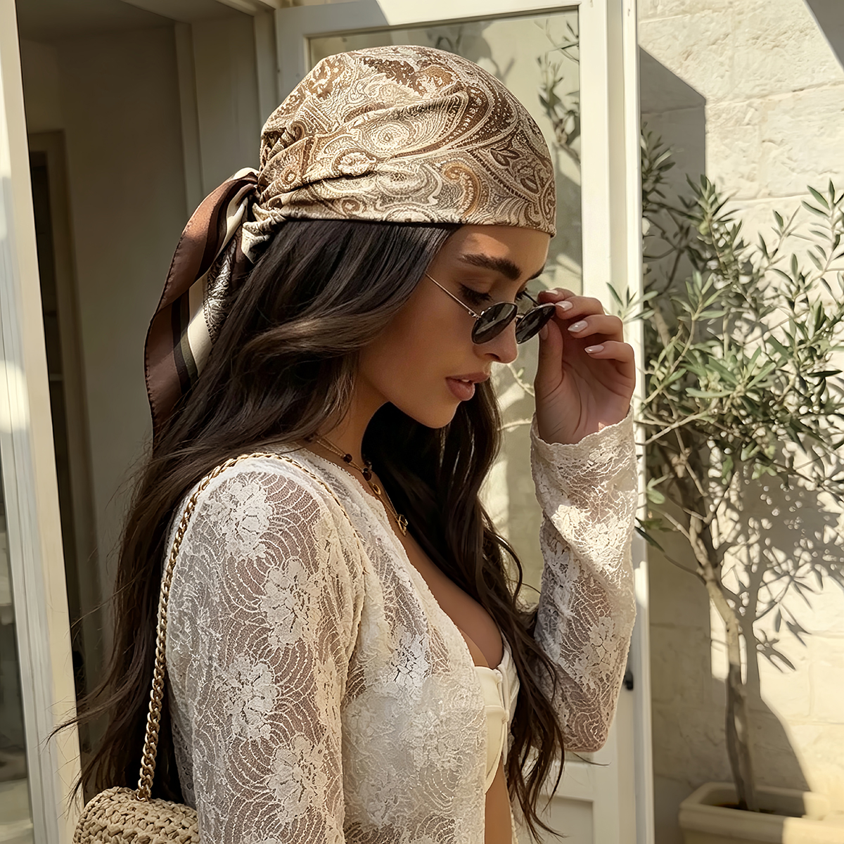 Nouveau Foulard en Satin Doux 2026 pour Femme, Imprimé Paisley, Écharpes Carrées et Châles pour Dames