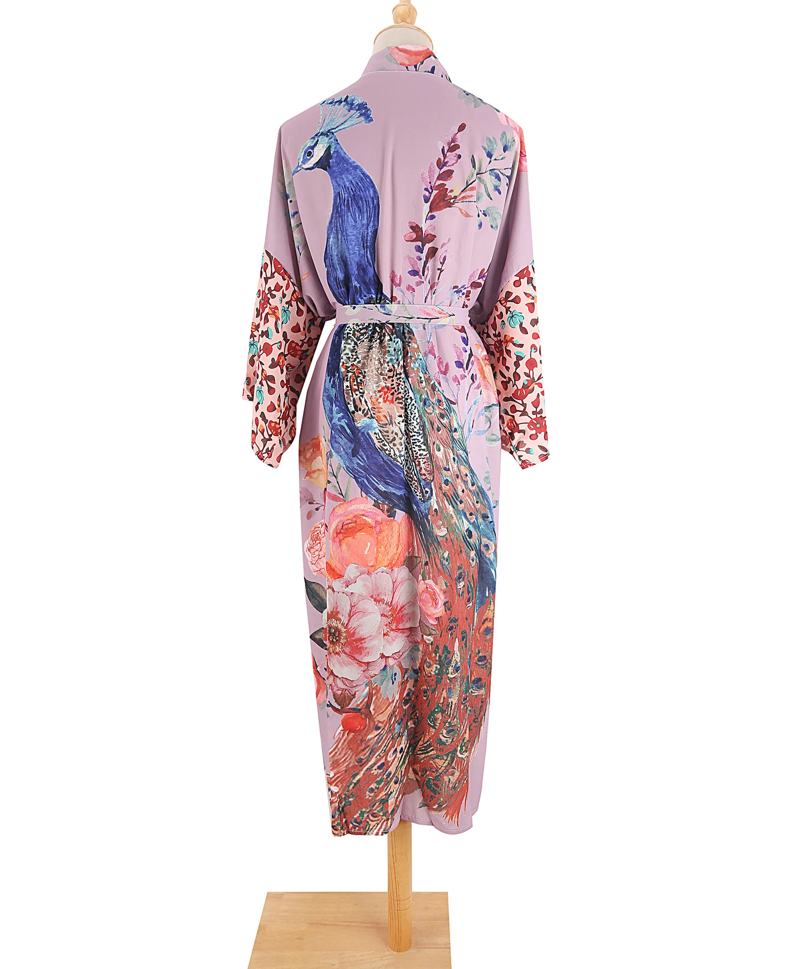 TEELYNN décontracté imprimé fleuri cache-maillot femmes Robe Vintage Robe manches évasées Kimono Robe Boho plage porter caftan robes d'été