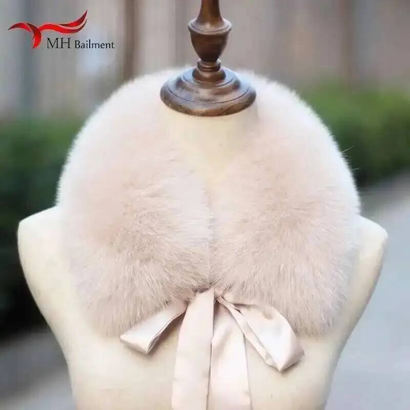 Luxe hiver 100% véritable fourrure de renard écharpe femmes cou garder au chaud naturel fourrure de renard col carré manteau à capuche chaud foulards dames