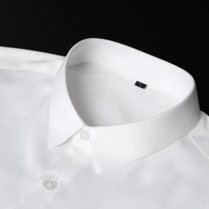 Chemises de Luxe pour Homme, Doux et Lisse, Résistantes à la Déformation, Non Repassage, Solide, Document Décontracté, Ice jStain, pour Mariage, Printemps et Automne