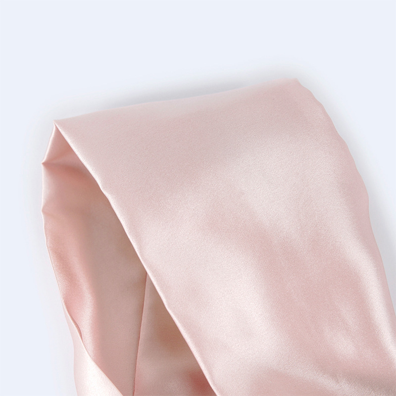 Bandeau en soie simple couleur unie en soie de mûrier, accessoires pour cheveux femme style coréen motif géométrique, collection printemps