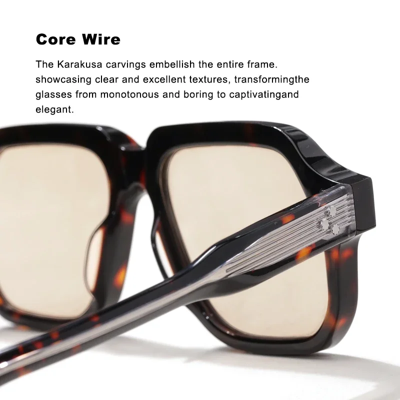 Lunettes de soleil de luxe pour hommes et femmes, de marque, de qualité supérieure, style rétro, en acétate, carrées, pour la conduite, protection extérieure UV400