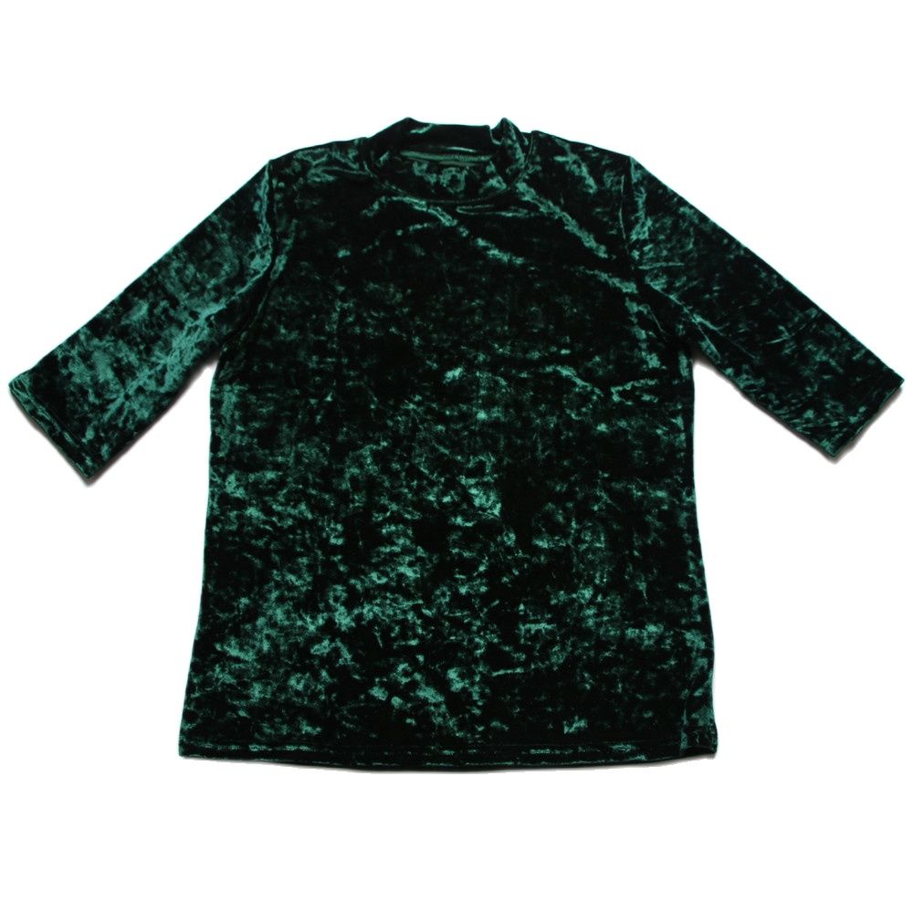 T-shirt manches mi-longues en velours pour femmes, Vintage, décontracté, à la mode, Harajuku