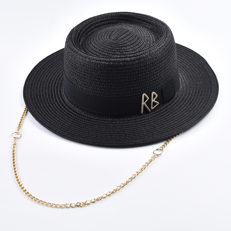 Chapeaux de paille pour femmes, décoration en ruban, chapeaux élégants pour femmes, chapeaux de fête, chapeaux de plage, chapeau de soleil, chapeau femme