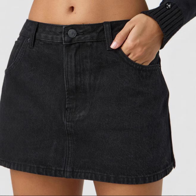 Jupe en jean délavé pour femmes, mode tendance, Simple, assortie avec tout, Mini jupes pour filles, tempérament, Style de déplacement, vêtements féminins, nouveau