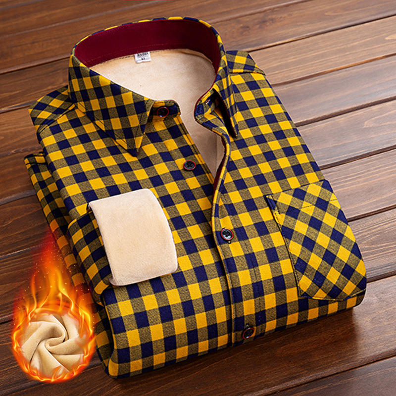 Hiver 2025 Manteau chaud pour femme, style chemise, en velours épais et polaire, à motif quadrillé, décontracté, de marque, vêtement d'extérieur