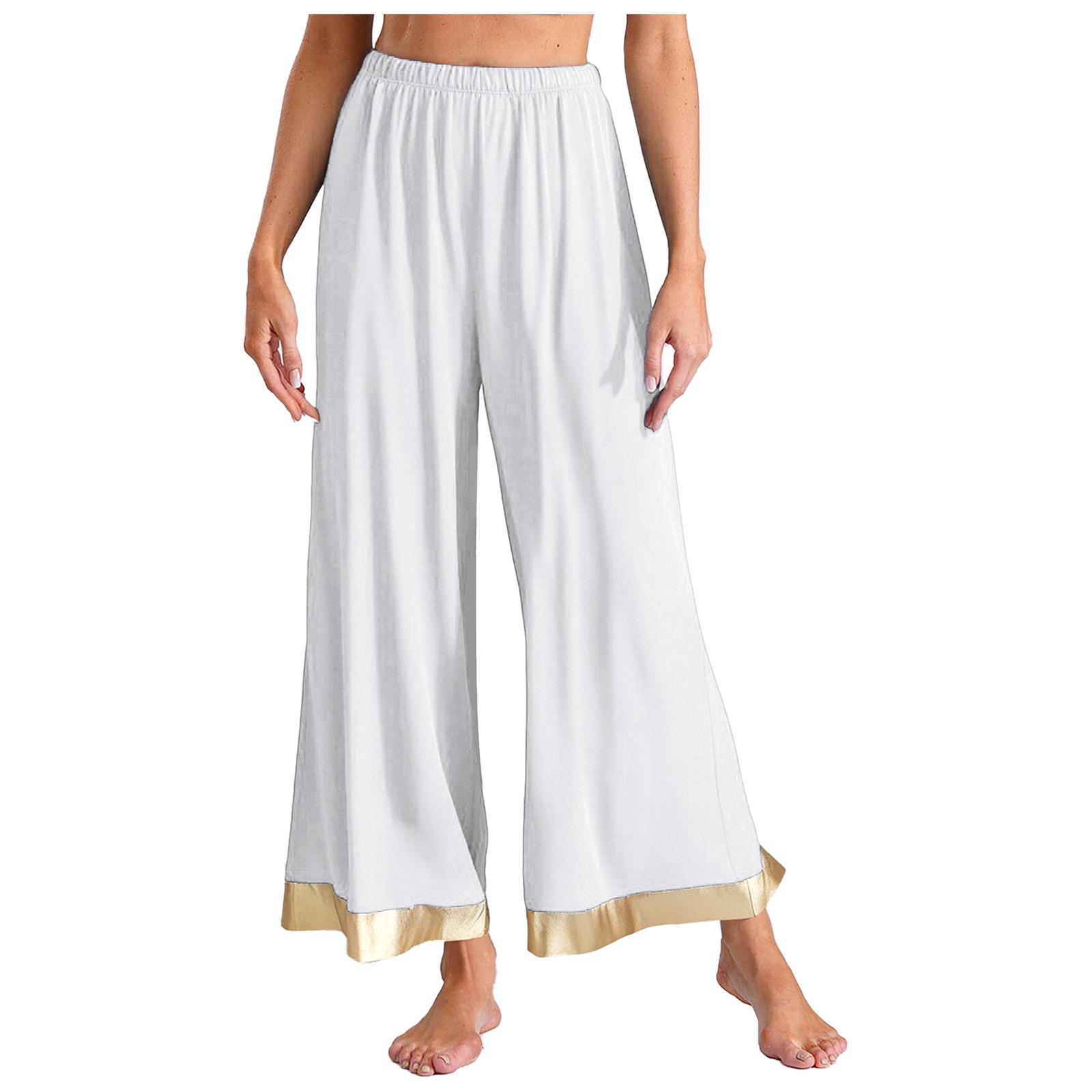 Ensemble de costumes de danse de louange liturgique pour adultes, tenue chrétienne pour femmes, robe lyrique avec pantalon, vêtements de spectacle sur scène