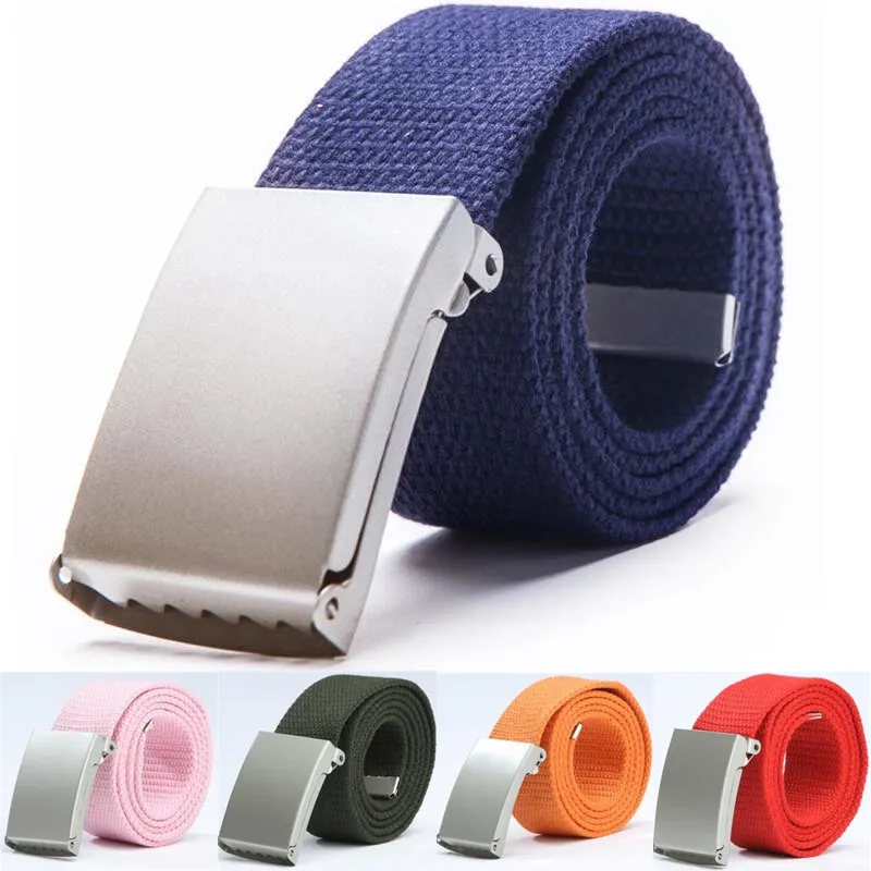 Ceinture pour hommes mode nouveau unisexe pantalon ceinture femmes ceinture toile ceinture respirant extérieur tactique pour jean ceinture de taille réglable