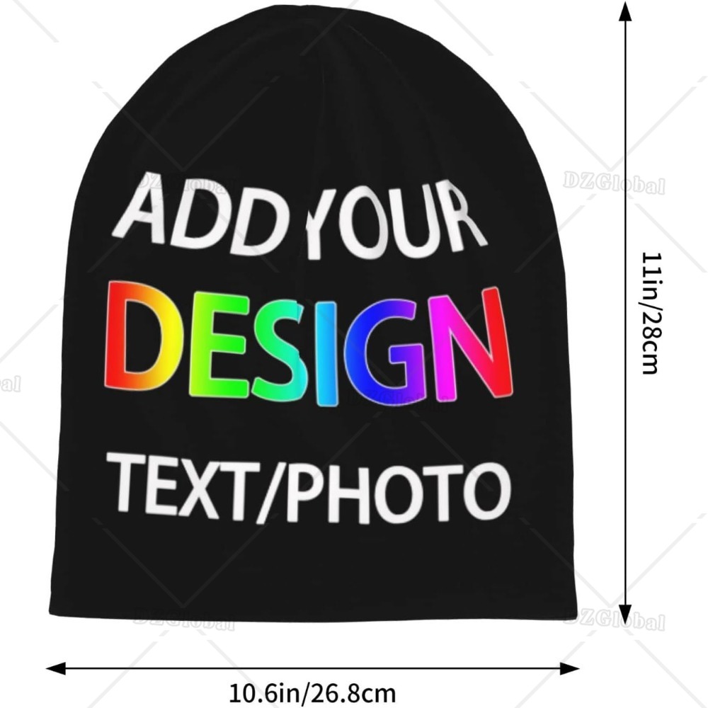 Bonnet ample personnalisé avec texte et photo personnalisés, chapeau de chimio, vêtements de sauna pour cancer, chapeaux avec écharpe, bonnet de nuit avec votre propre design