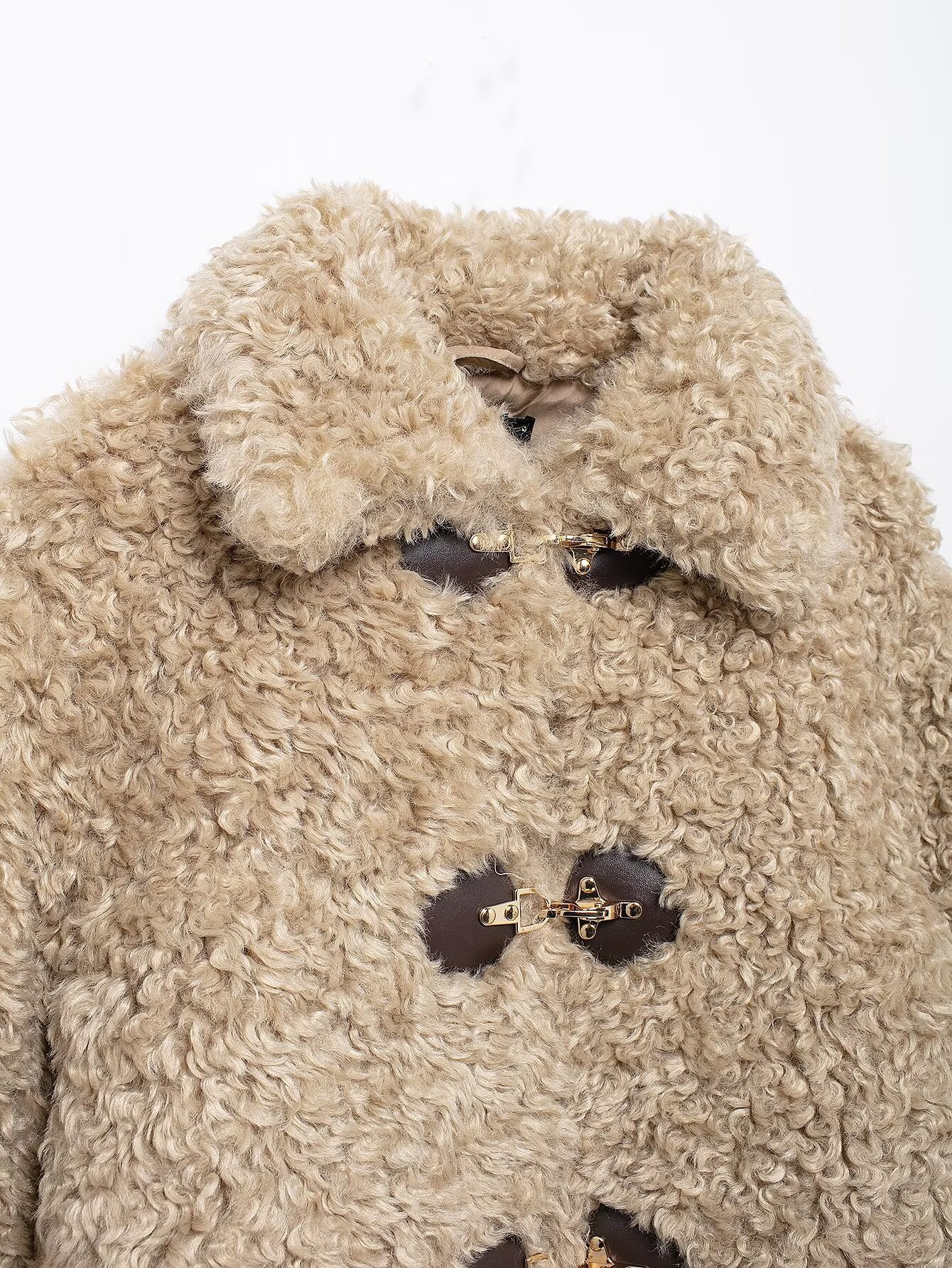 Veste à col rabat pour femme, manches longues, boucle de corde polyvalente, couleur unie, nouveau Style d'hiver, manteau à la mode, nouvelle collection 2026