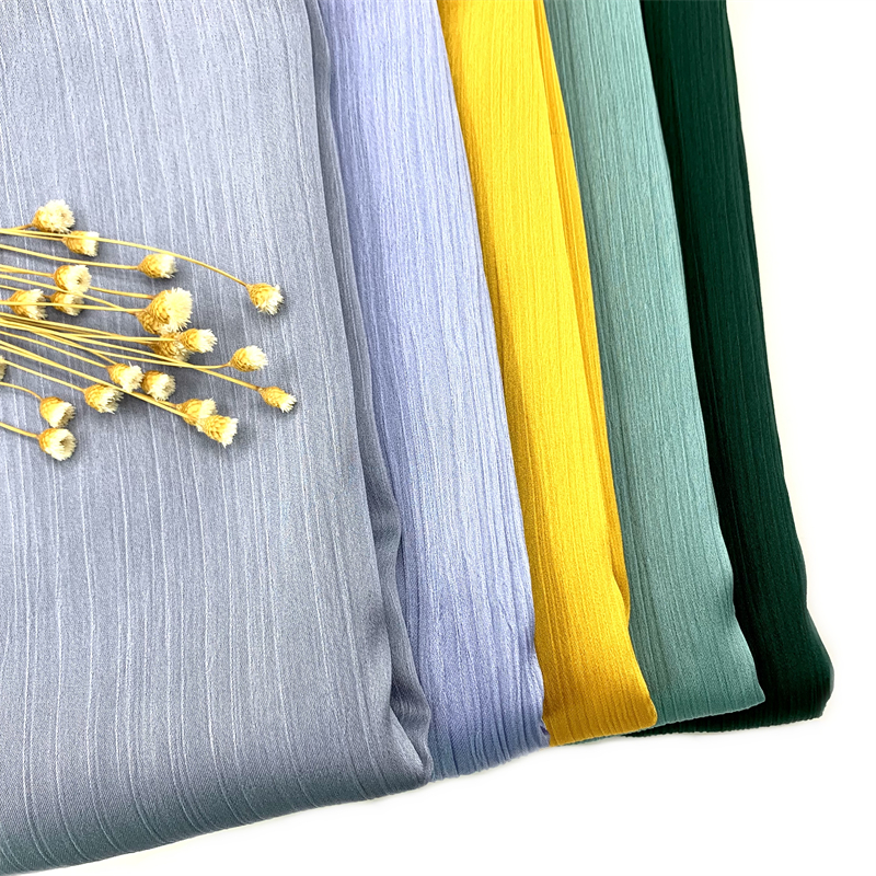 Hijab en mousseline de soie et Satin froissé pour femmes musulmanes, Mini crêpe uni, châle froissé, solide, Long, Turban, foulard islamique
