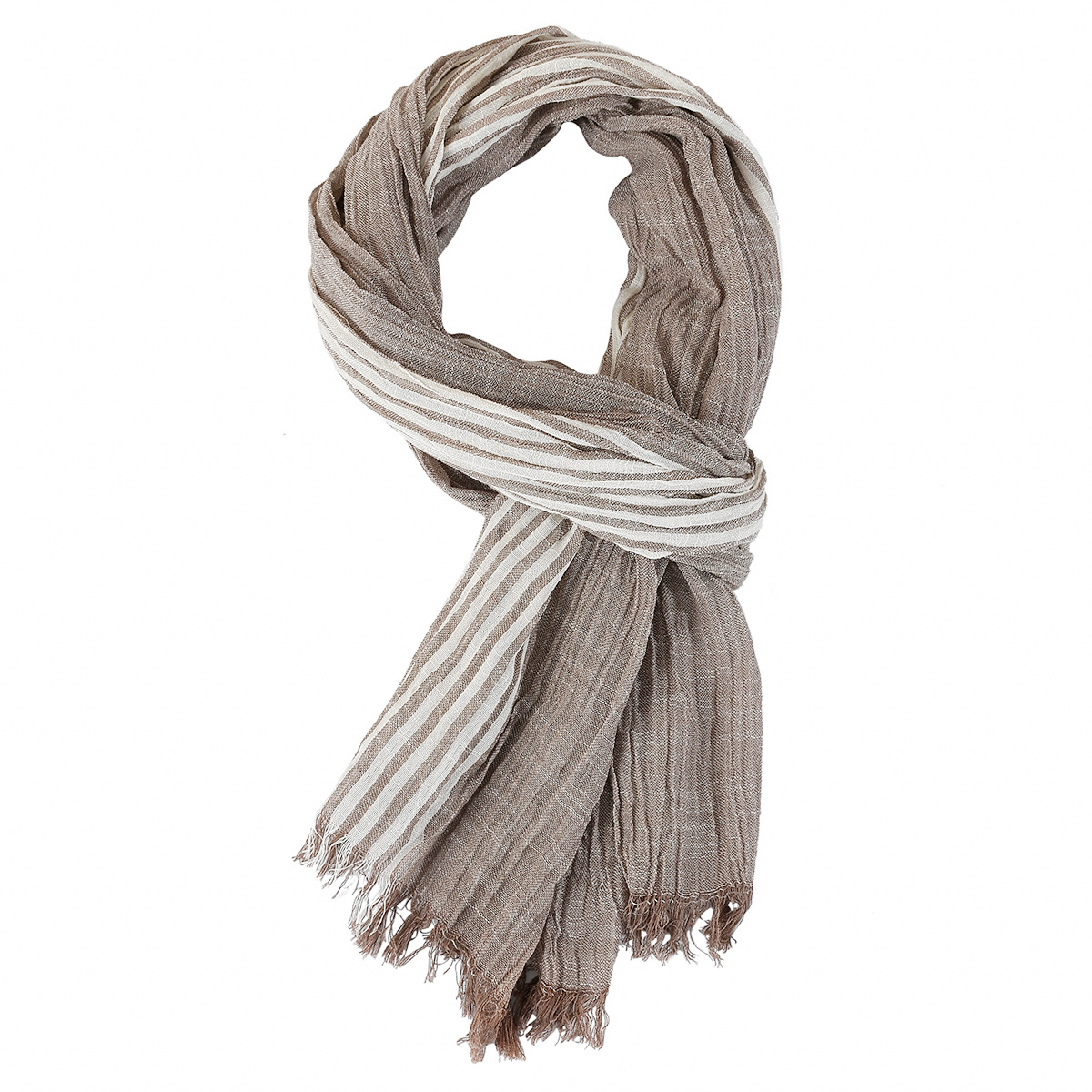Créateur de mode hommes écharpe rayé coton lin hommes foulards automne hiver chaud Pashmina mâle marque châle gland Bufandas