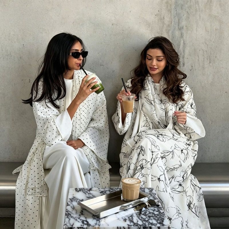 Robe Abaya pour femmes pour l'Aïd, avec foulard imprimé, Jalabiya de Dubaï, Robes longues de Ramadan, Robes de soirée élégantes, Robe longue arabe, Caftan marocain