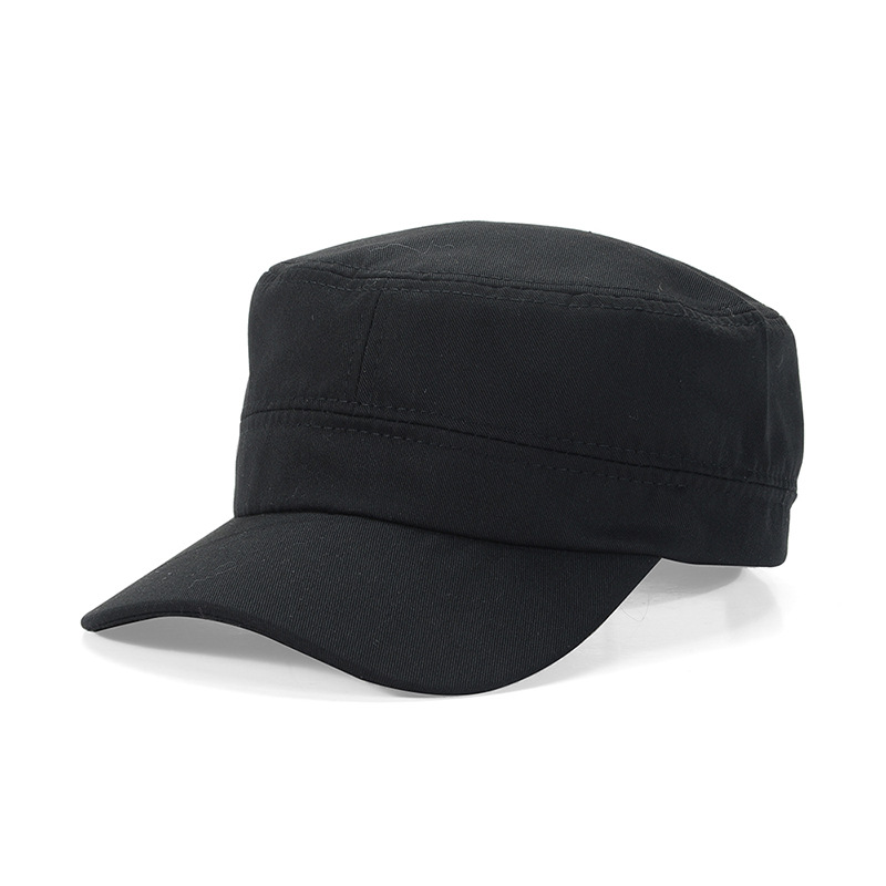 Chapeau militaire plat pour homme, simple et polyvalent, chapeau pour homme d'âge moyen, printemps et automne, style décontracté et tendance, nouveau modèle